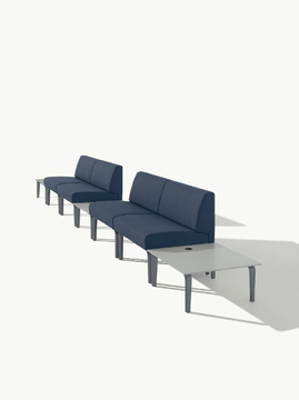 AMBIT 1040 - Fabric bench seating with back by Et al. - view 3